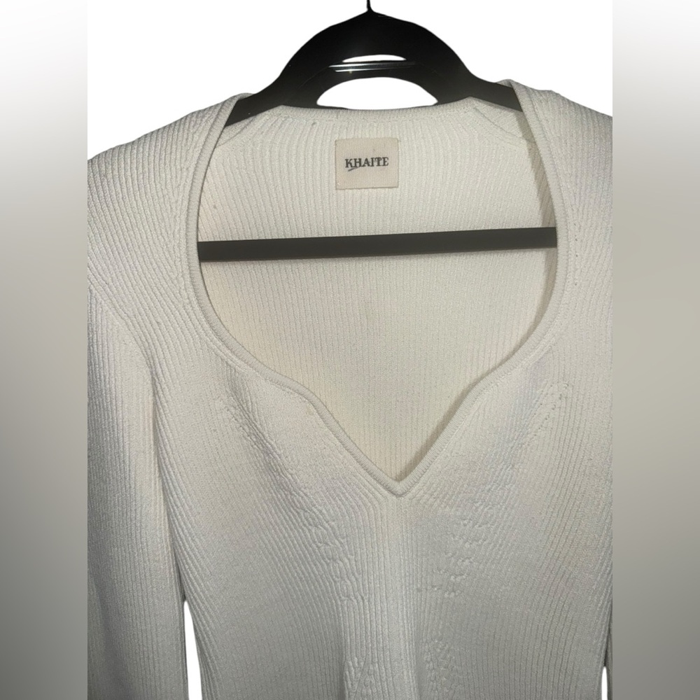 Khaite “The Kirah Rib Sweater” - Ivory | Women’s Size Medium - Picture 10 of 14